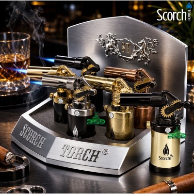 SCORCH TORCH SINGLE FLAME ROCKET ARM GEARS IGNITION ASST. COLORS - 6CT/ DISPLAY